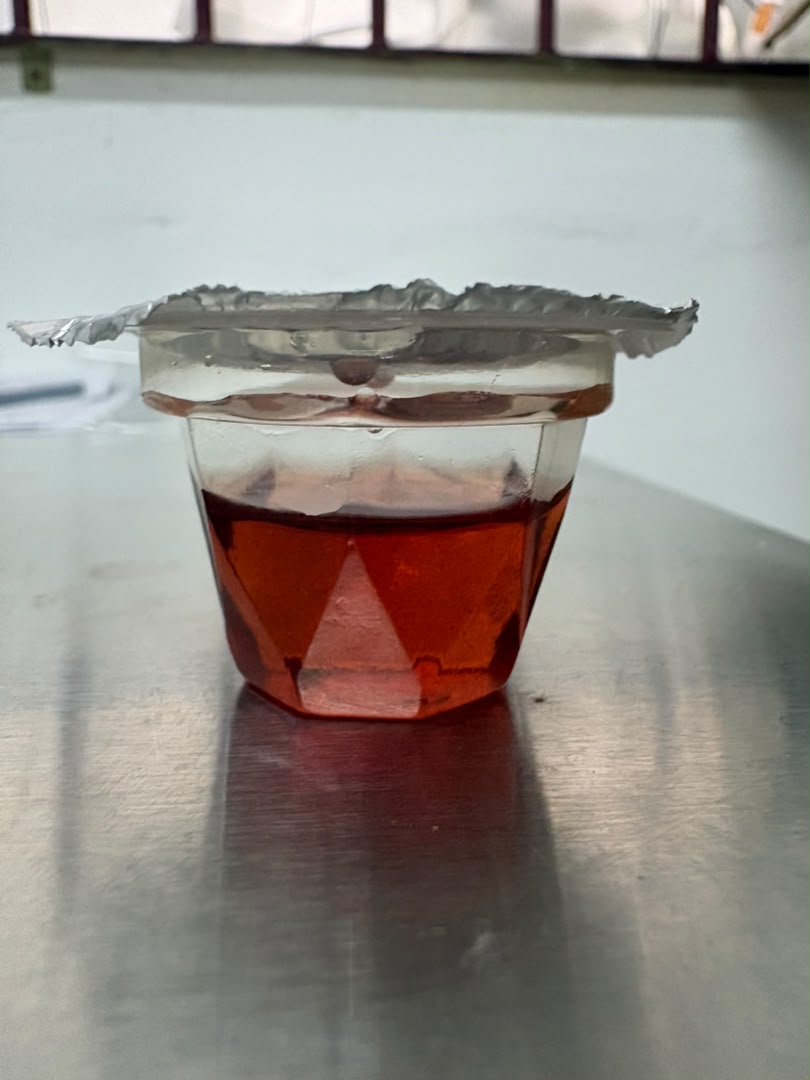 Close-up of a single communion cup